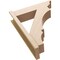 Ekena Millwork 8-in W x 30-in D x 38-in H Balboa Trad Rough Cedar Woodgrain TimberThane Outlooker, Primed Tan OUTUR080X30X38BOA04RCPR - alternate 4